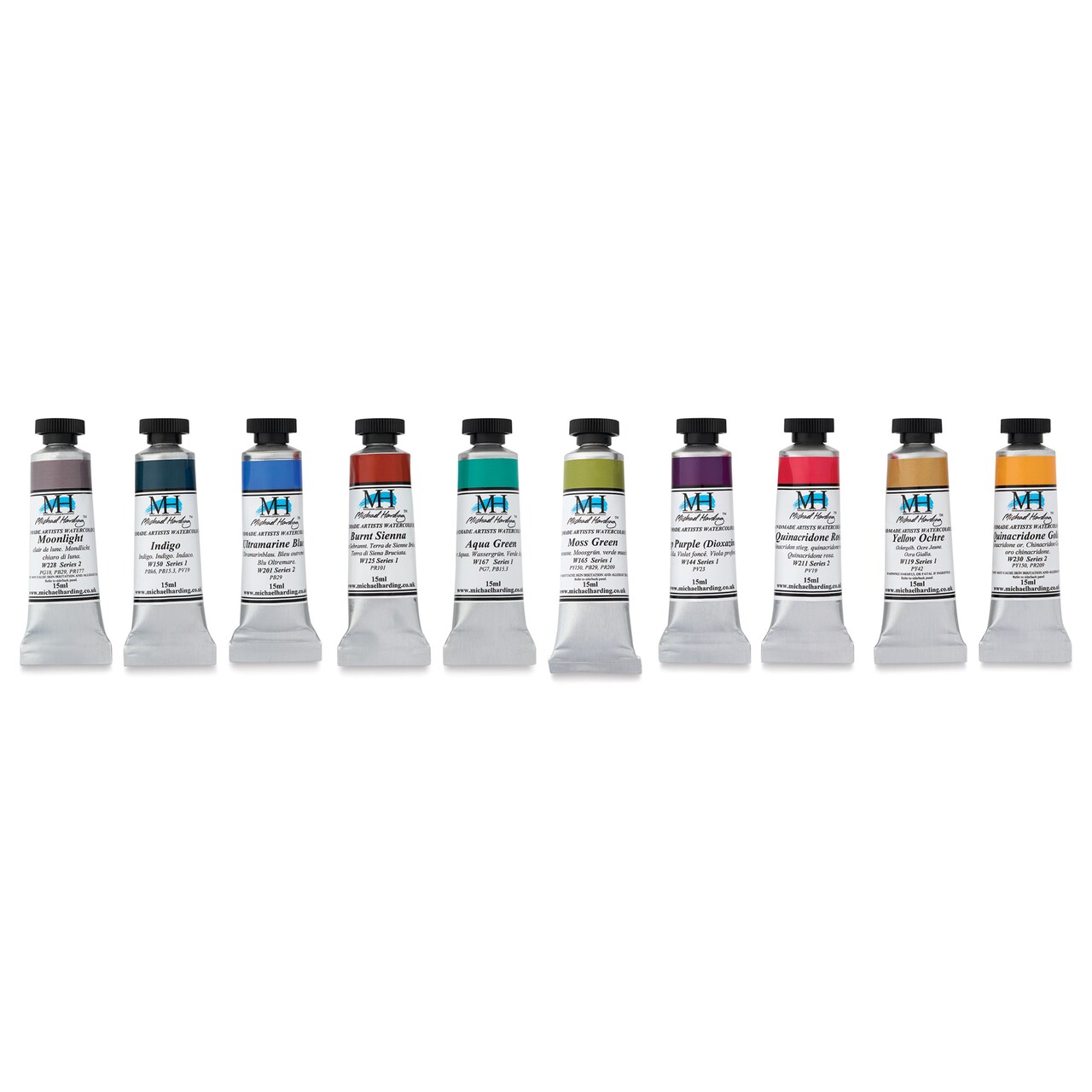 Michael Harding Artists Watercolors - Set of 10, South African Landscape, 15 ml